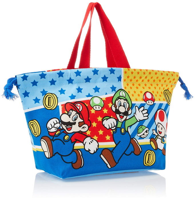 Skater Super Mario 17 Children's Lunch Box Drawstring Bag Made in Japan- Japan Figure Store - #1 Bring To You The Best Japanese Goods