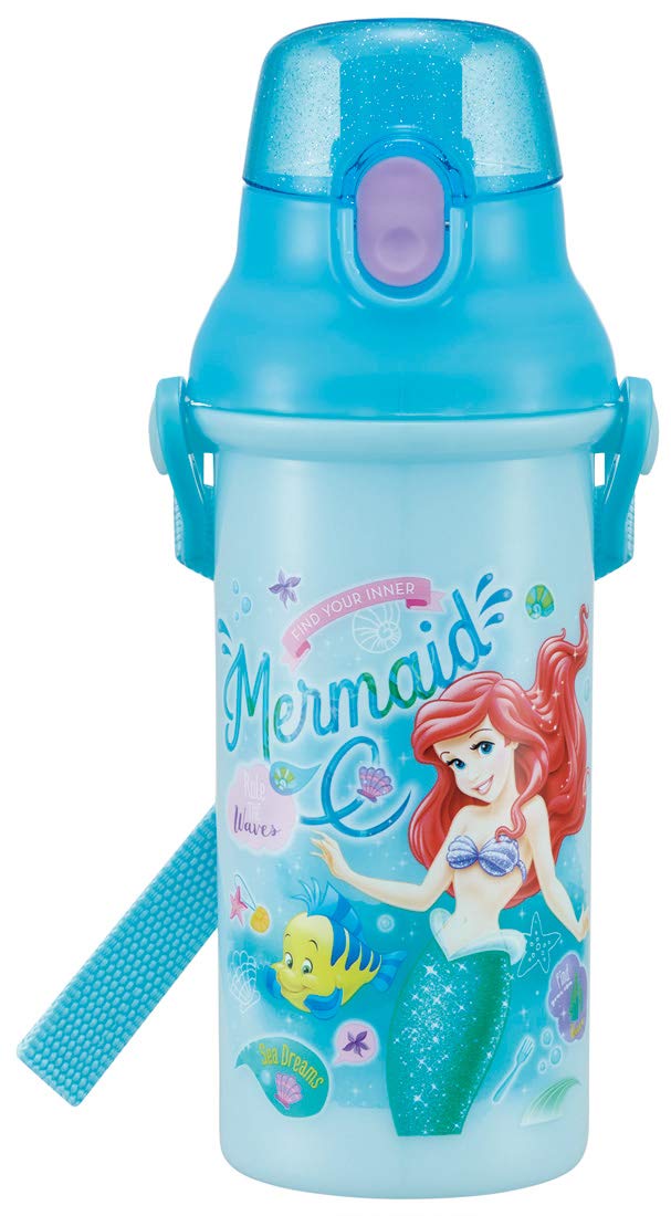Skater Disney Ariel 2020 New Design - 480ml Children's Plastic Water Bottle- Japan Figure Store - #1 Bring To You The Best Japanese Goods