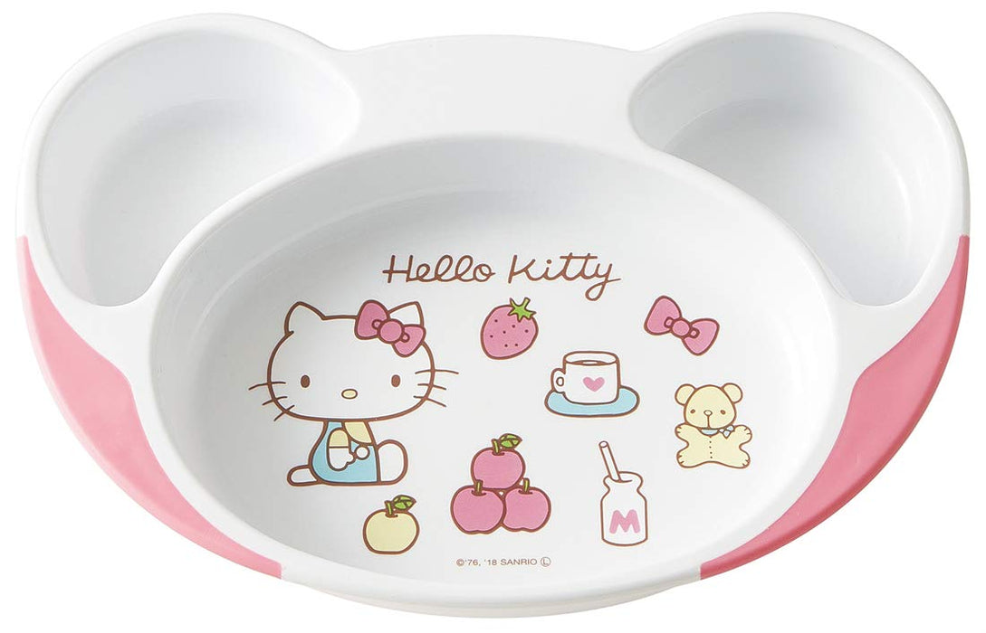 Skater Hello Kitty 70's Children's Scoop-Plate - Easy 22.7x15.7cm Baby Lunch Tableware- Japan Figure Store - #1 Bring To You The Best Japanese Goods