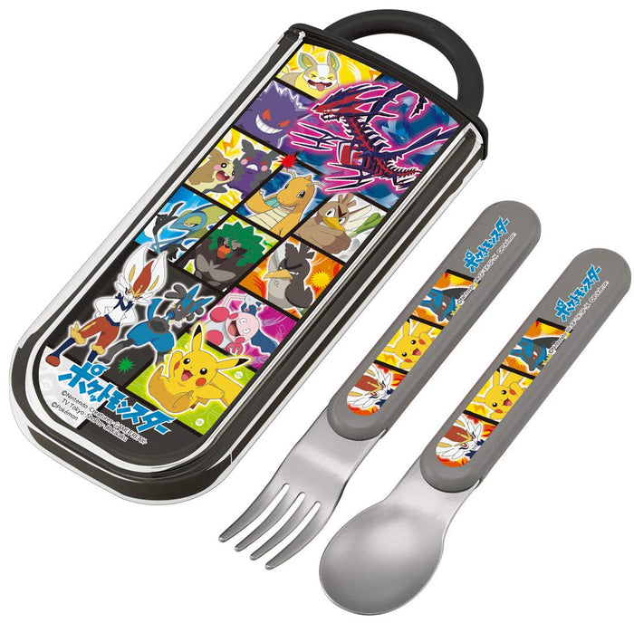 Skater Pokemon 21 Pocket Monster Kids Spoon and Fork Set 13cm Made in Japan CC2- Japan Figure Store - #1 Bring To You The Best Japanese Goods