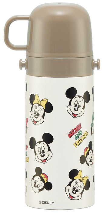Skater Disney Mickey & Friends Child's 420ml Thermal Steel Water Bottle Small Capacity- Japan Figure Store - #1 Bring To You The Best Japanese Goods