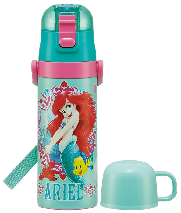 Skater Kids Thermal Ariel 22 Stainless Steel Water Bottle 470ml - Lightweight Girl-Friendly- Japan Figure Store - #1 Bring To You The Best Japanese Goods