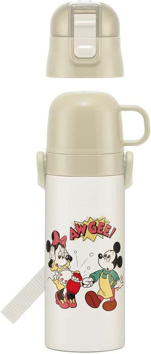 Skater Mickey & Friends Kids Stainless Steel Water Bottle Dual Drink Insulated 470ml/430ml- Japan Figure Store - #1 Bring To You The Best Japanese Goods