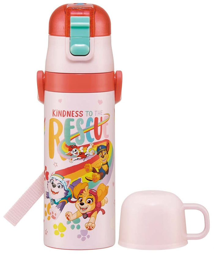 Skater Paw Patrol Rescue 23 Kids Stainless Steel Water Bottle 2-Way Thermal & Cold 470ml - Lightweight Boys Sports Bottle- Japan Figure Store - #1 Bring To You The Best Japanese Goods