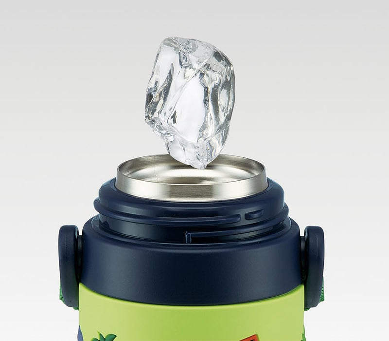 Skater Dinosaur 3D Printed 480ml Stainless Steel Water Bottle for Boys - Lightweight & Child-Friendly- Japan Figure Store - #1 Bring To You The Best Japanese Goods