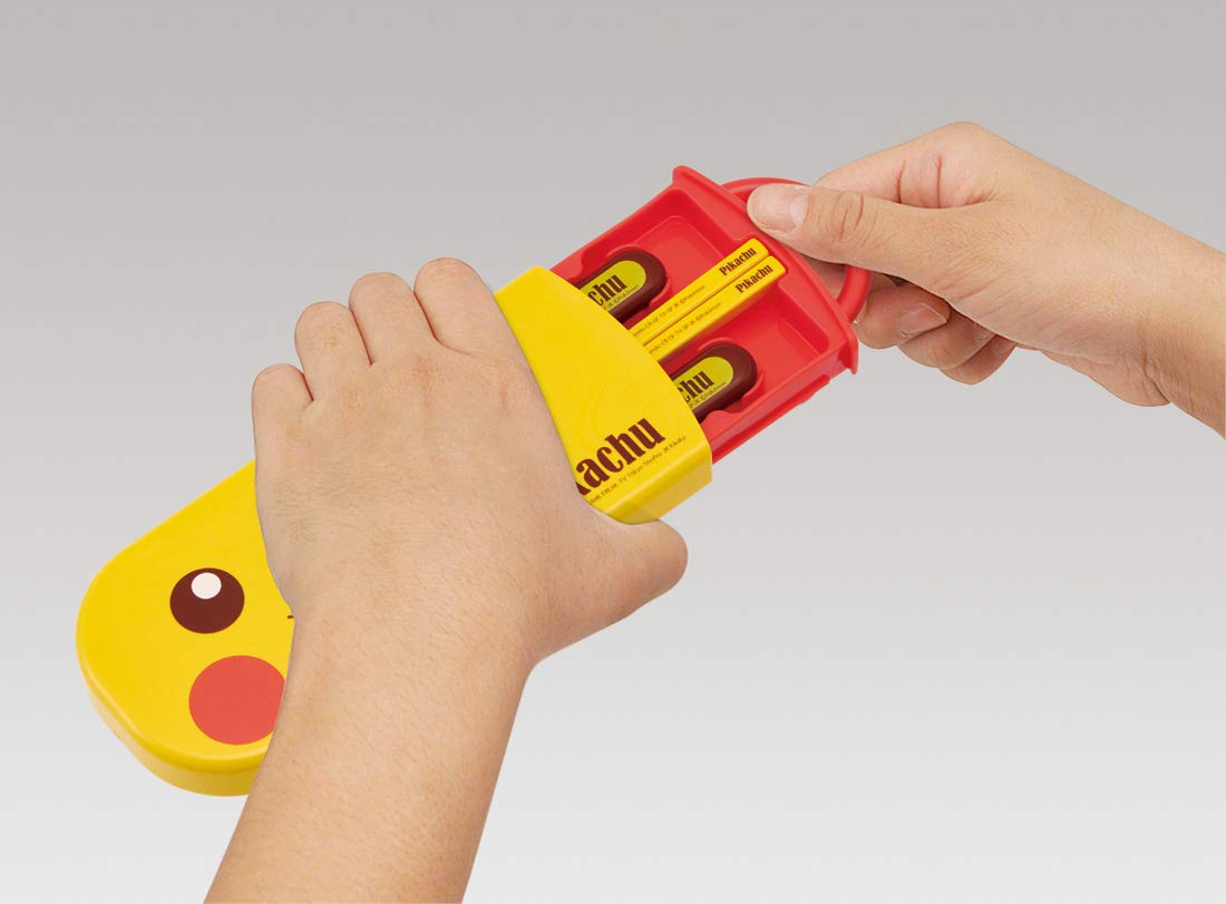 Skater Pikachu Kids Trio Set: 16.5cm Pokemon Spoon Fork Chopsticks- Japan Figure Store - #1 Bring To You The Best Japanese Goods