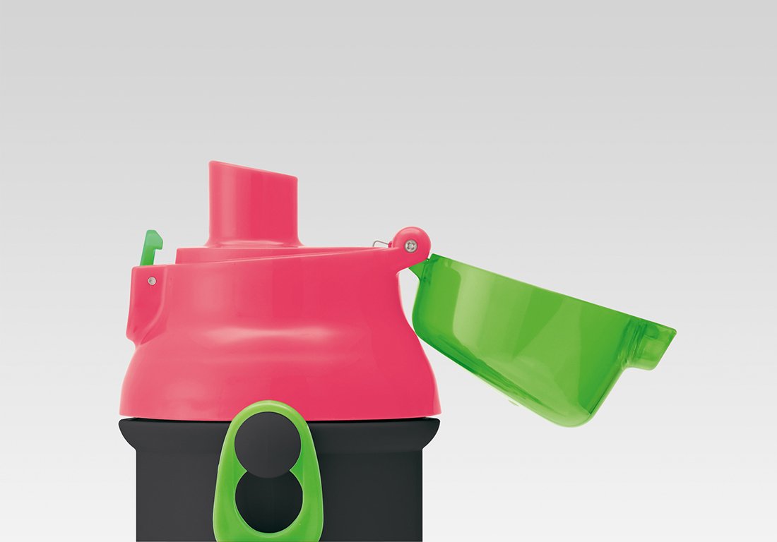 Skater Kids 480ml One-Touch Plastic Water Bottle Made in Japan - Splatoon 2 Design- Japan Figure Store - #1 Bring To You The Best Japanese Goods