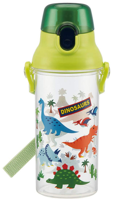 Skater Dinosaur Kids Water Bottle 480ml Clear Made in Japan for Boys- Japan Figure Store - #1 Bring To You The Best Japanese Goods