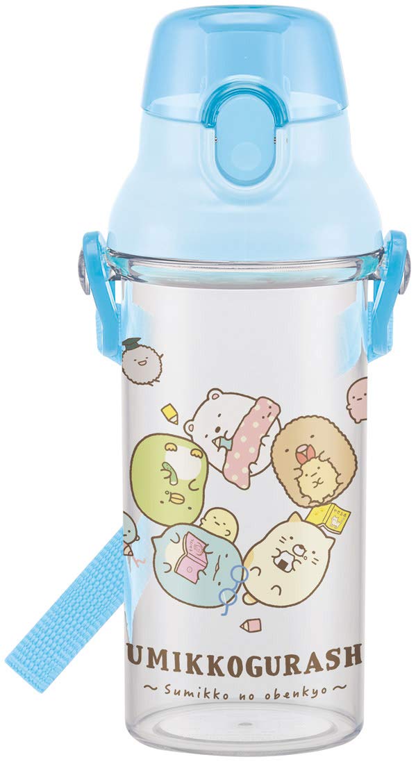 Skater Children's Clear Water Bottle 480ml Sumikko Gurashi Study Girl Made in Japan- Japan Figure Store - #1 Bring To You The Best Japanese Goods
