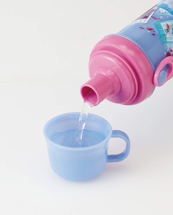 Skater Frozen 2 Children's 480ml Water Bottle with Cup - PSB5KD- Japan Figure Store - #1 Bring To You The Best Japanese Goods