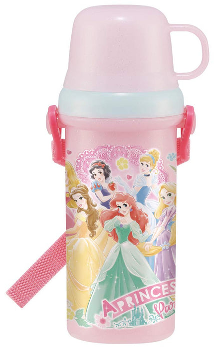 Skater Disney Princess Children's 480ml Water Bottle with Cup for Girls- Japan Figure Store - #1 Bring To You The Best Japanese Goods