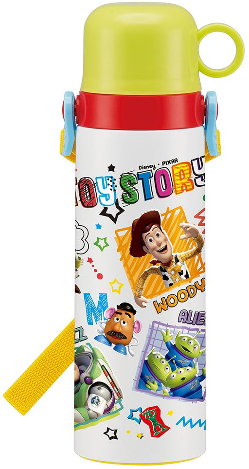Skater Disney Toy Story 550ml Stainless Steel Children's Water Bottle with Cup- Japan Figure Store - #1 Bring To You The Best Japanese Goods