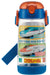 Skater Boys' 480ml Clear Water Bottle with Straw - Plarail 20 Child's Hydration- Japan Figure Store - #1 Bring To You The Best Japanese Goods