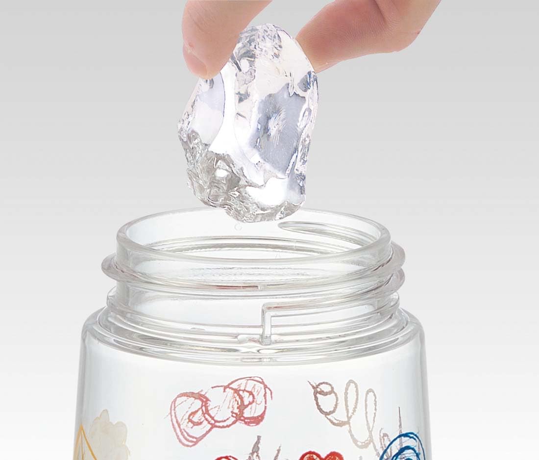 Skater Hello Kitty Children's 480ml Clear Silicone Water Bottle with Straw Girls PDSH5- Japan Figure Store - #1 Bring To You The Best Japanese Goods