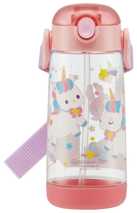 Skater Unicorn 480ml Clear Water Bottle for Girls with Straw PDSH5- Japan Figure Store - #1 Bring To You The Best Japanese Goods