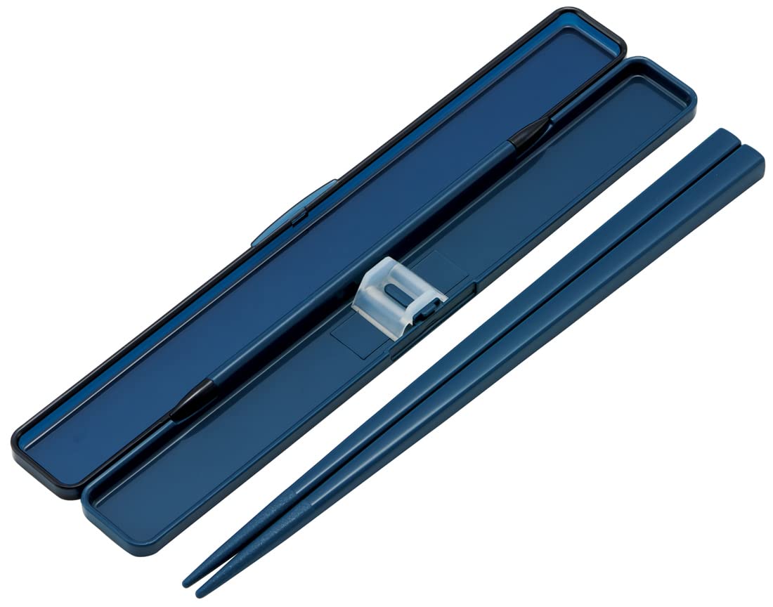 Skater Antibacterial Chopsticks 21cm with Case Set Midnight Blue Adult Men's ABC45AG-A- Japan Figure Store - #1 Bring To You The Best Japanese Goods