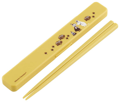 Skater Moomin Antibacterial Silver Ion Chopsticks and Case Set Made in Japan 18cm- Japan Figure Store - #1 Bring To You The Best Japanese Goods