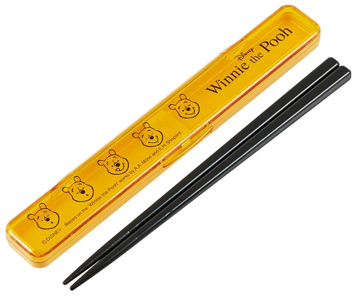 Skater Disney's Winnie The Pooh Chopsticks and Case Set Made in Japan 18cm- Japan Figure Store - #1 Bring To You The Best Japanese Goods