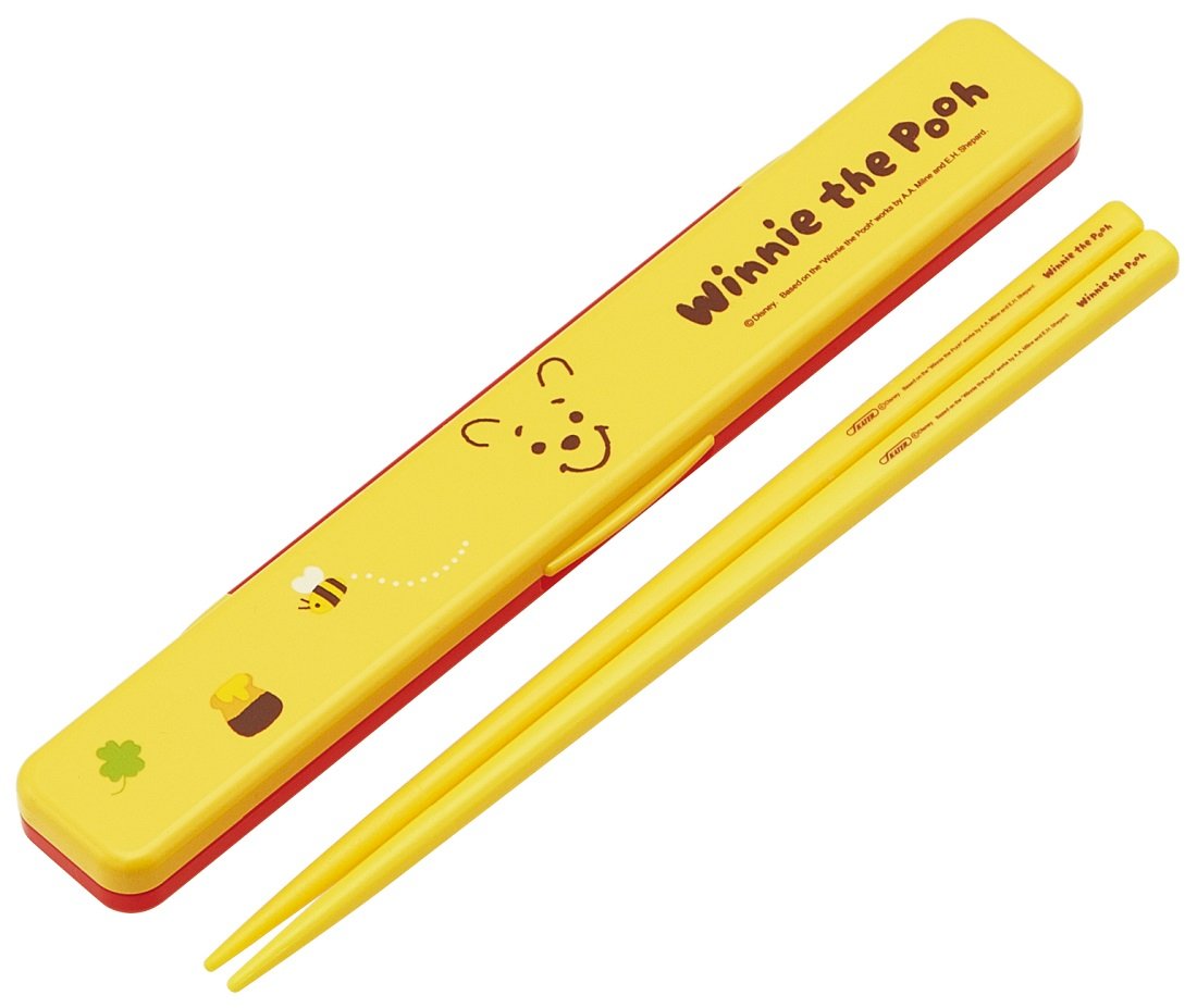 Skater Disney Winnie the Pooh 18cm Chopsticks and Case Set Made in Japan- Japan Figure Store - #1 Bring To You The Best Japanese Goods