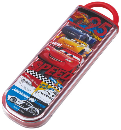 Skater Disney Cars 22 Chopsticks & Spoon Set Antibacterial Made in Japan- Japan Figure Store - #1 Bring To You The Best Japanese Goods