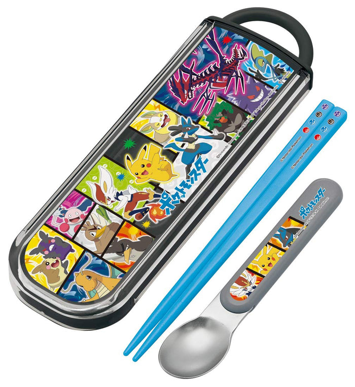 Skater Pokemon 21 Pocket Monsters Chopsticks and Spoon Set - Made in Japan- Japan Figure Store - #1 Bring To You The Best Japanese Goods