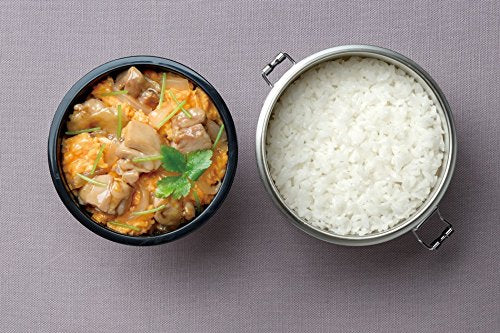 Skater Large Capacity 840ml Stainless Steel Lunch Box Vacuum Insulated Rice Bowl Carbon Tone- Japan Figure Store - #1 Bring To You The Best Japanese Goods