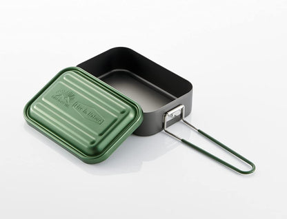 Skater Green 850ml Outdoor Messtin - No Seasoning Required AFTM8N-A Model- Japan Figure Store - #1 Bring To You The Best Japanese Goods