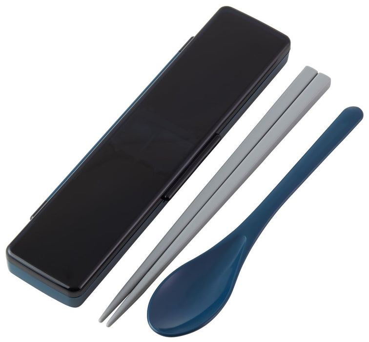 Skater Midnight Blue Antibacterial Chopsticks and Spoon Set 21cm CCS45SAAG-A- Japan Figure Store - #1 Bring To You The Best Japanese Goods