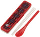 Skater 18cm Silver Ion Antibacterial Chopsticks and Spoon Set Moomin Little My Check Made in Japan- Japan Figure Store - #1 Bring To You The Best Japanese Goods