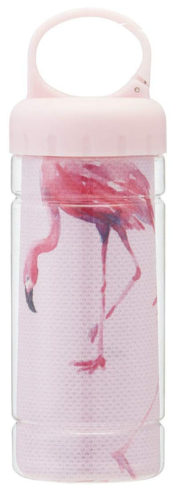 Skater Flamingo Cooling Towel 30x100cm Cool to Touch with Case - TOC1- Japan Figure Store - #1 Bring To You The Best Japanese Goods