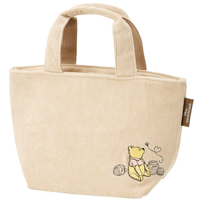 Skater Disney Winnie The Pooh Corduroy Insulated Lunch Bag 30x12x18Cm- Japan Figure Store - #1 Bring To You The Best Japanese Goods