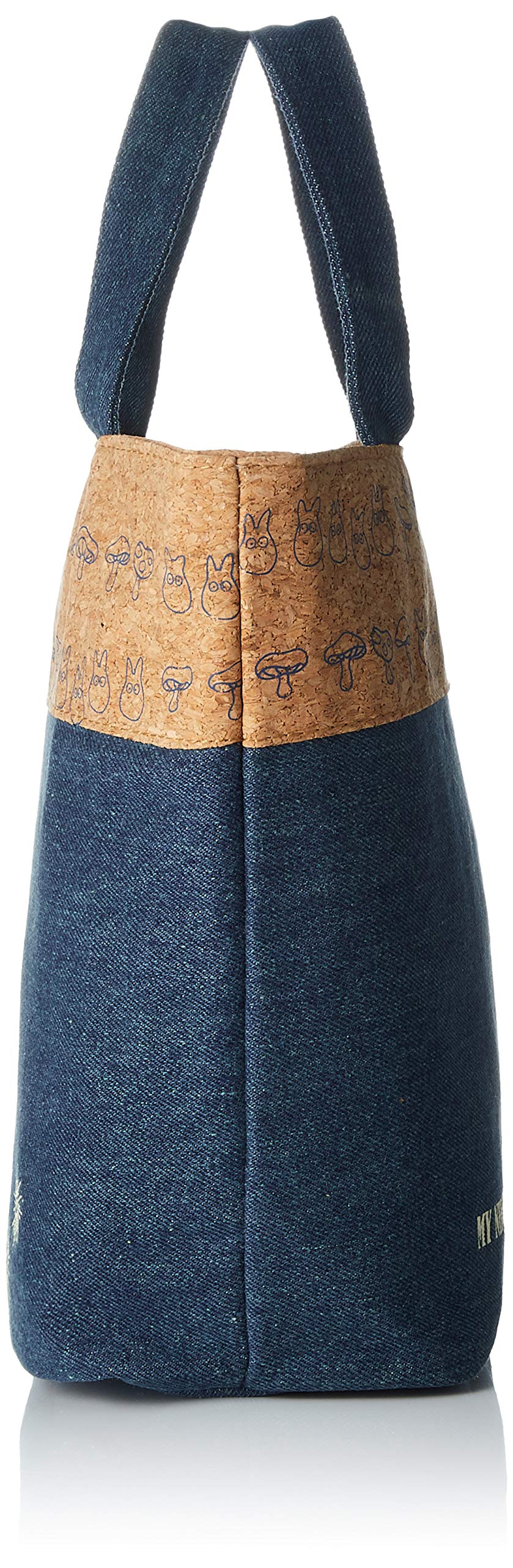 Skater My Neighbor Totoro Ghibli Denim & Cork Cooler Bag - Size M- Japan Figure Store - #1 Bring To You The Best Japanese Goods