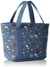 Skater Snoopy Themed Denim Cooler Bag with Cork Pocket - Peanuts Collection- Japan Figure Store - #1 Bring To You The Best Japanese Goods