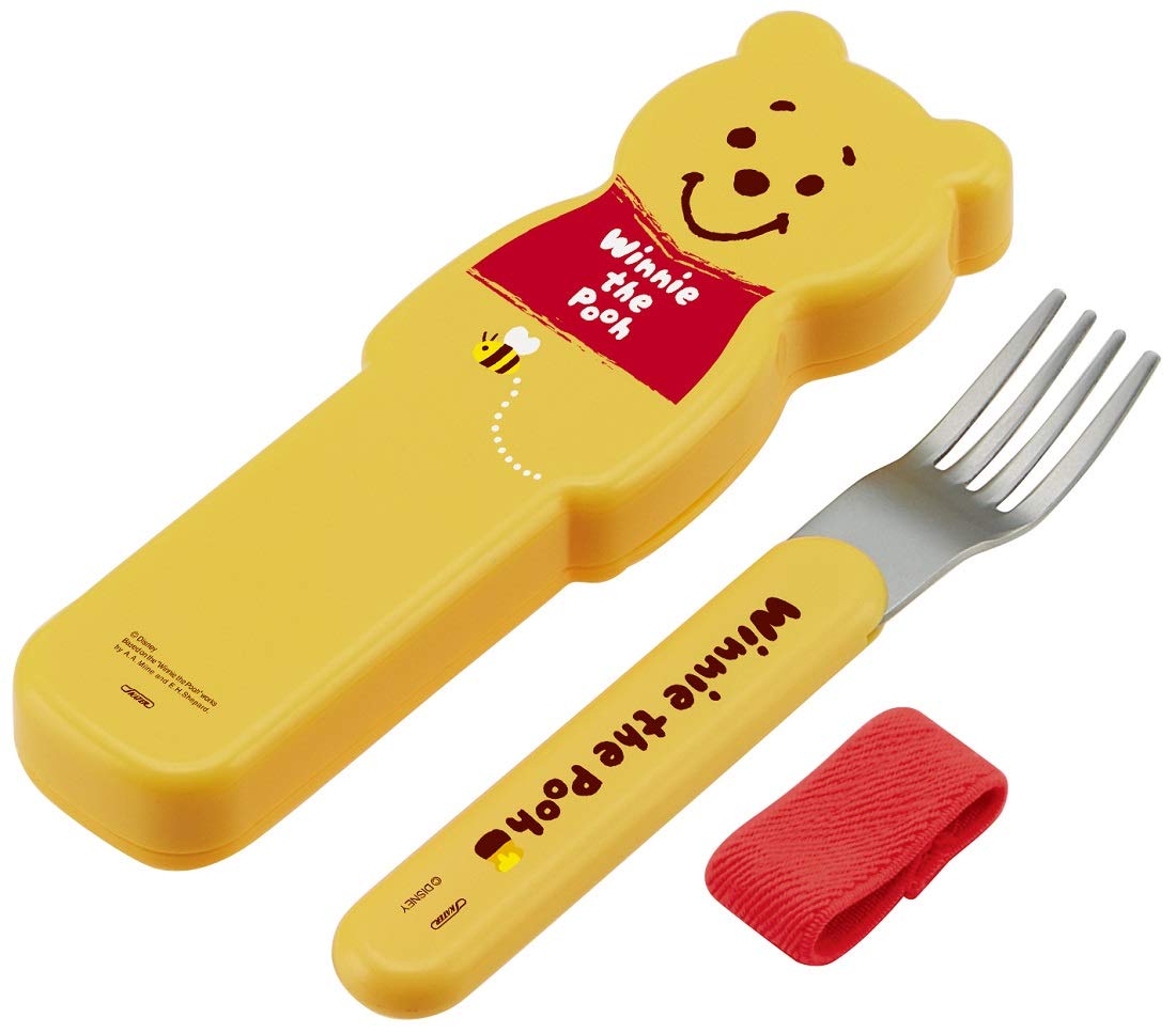 Skater Winnie the Pooh Disney 13cm Die Cut Fork Case Set- Japan Figure Store - #1 Bring To You The Best Japanese Goods
