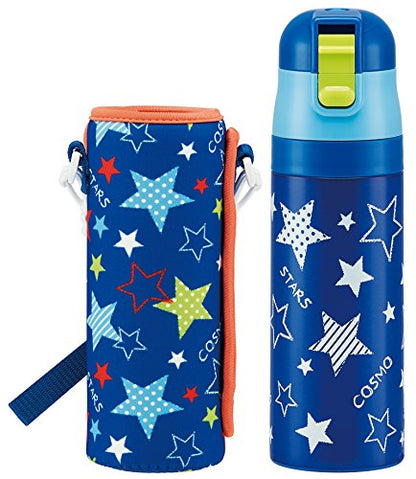 Skater Star Boy Stainless Steel Water Bottle 470ml with Cover - KSDC4-A- Japan Figure Store - #1 Bring To You The Best Japanese Goods