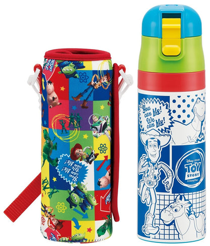 Skater Disney Toy Story 17 Stainless Steel Water Bottle 470ml with Cover- Japan Figure Store - #1 Bring To You The Best Japanese Goods