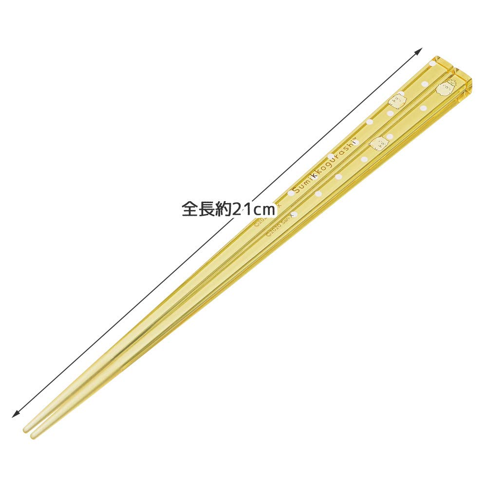 Skater 21cm Sumikko Gurashi Cat Acrylic Chopsticks - Dishwasher Safe- Japan Figure Store - #1 Bring To You The Best Japanese Goods