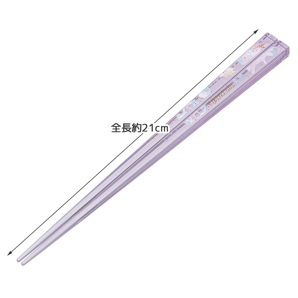 Skater 21cm Acrylic Chopsticks - Dishwasher Safe Twin Star Happiness Girl Design- Japan Figure Store - #1 Bring To You The Best Japanese Goods