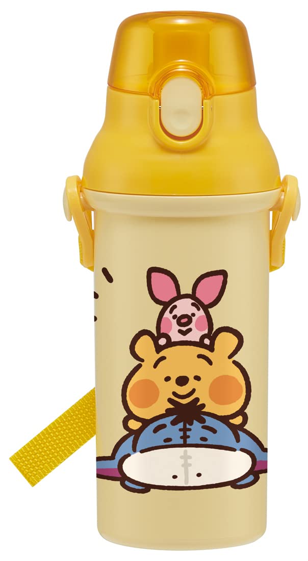 Skater Winnie The Pooh Water Bottle 480ml for Kids Girls Antibacterial Plastic Made in Japan- Japan Figure Store - #1 Bring To You The Best Japanese Goods