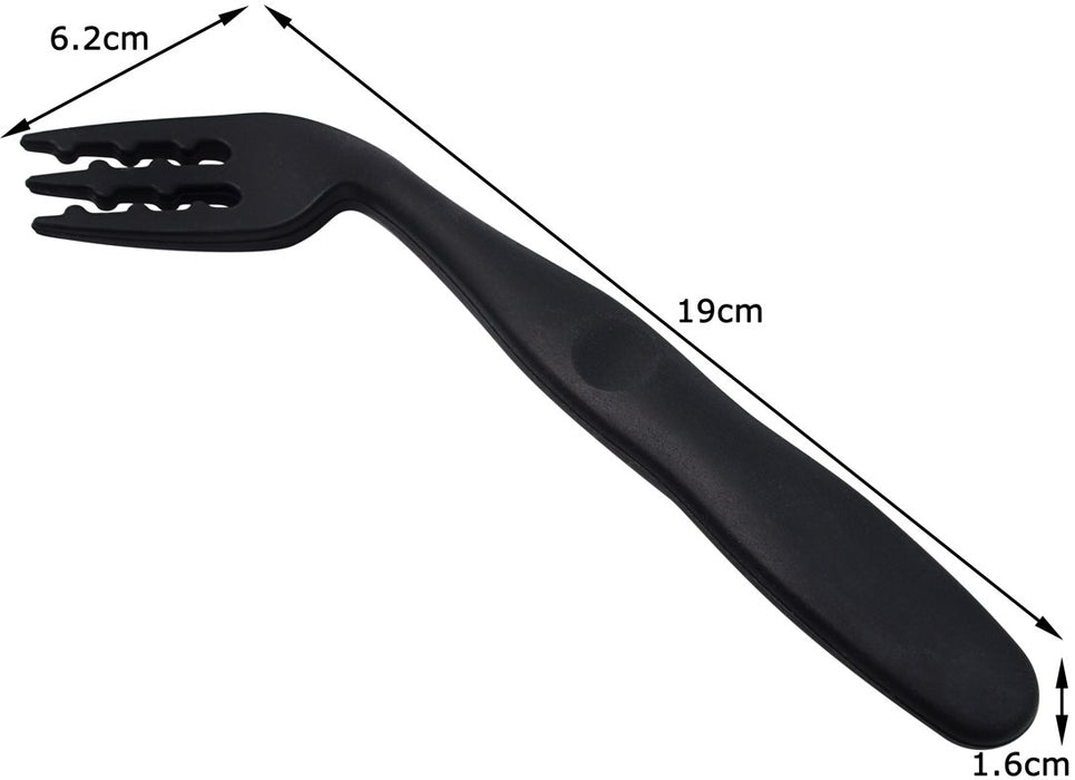 Skater Curved Neck Black Noodle Fork - Easy-To-Eat Ftcs1- Japan Figure Store - #1 Bring To You The Best Japanese Goods