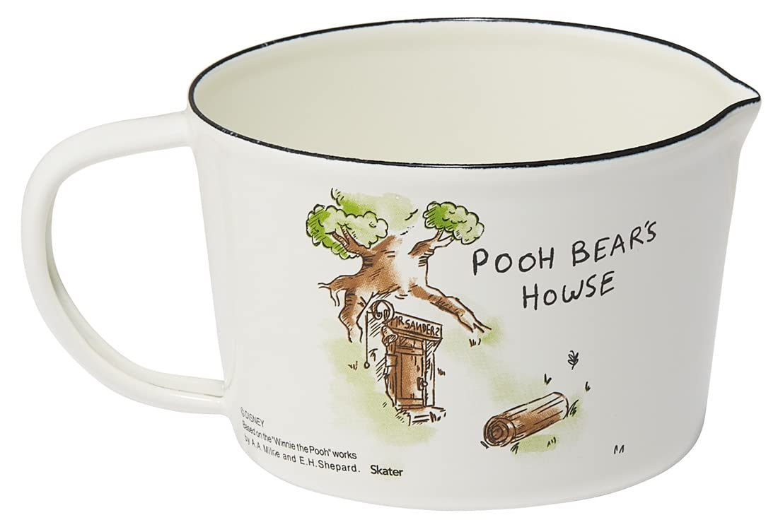 Skater 450ml Disney Winnie The Pooh Enamel Measuring Cup - ENMC5-A- Japan Figure Store - #1 Bring To You The Best Japanese Goods