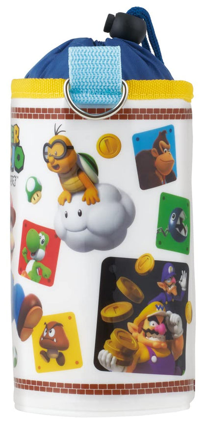 Skater Super Mario 500ml Plastic Enamel Bottle Case Pvpc6-A- Japan Figure Store - #1 Bring To You The Best Japanese Goods