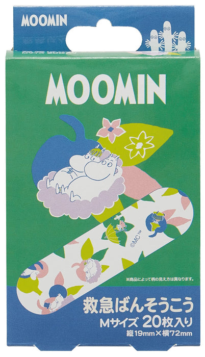 Skater Moomin Medium Size First Aid Bandages 20 Pieces - Made in Japan- Japan Figure Store - #1 Bring To You The Best Japanese Goods