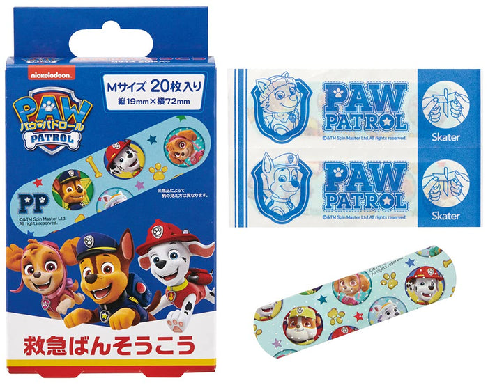 Skater Paw Patrol First Aid Bandage Pack of 20 Made in Japan- Japan Figure Store - #1 Bring To You The Best Japanese Goods