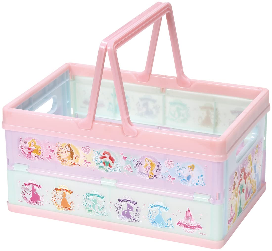 Skater Disney Princess Foldable Toy Storage Box with Handle 38X25X19.5cm- Japan Figure Store - #1 Bring To You The Best Japanese Goods