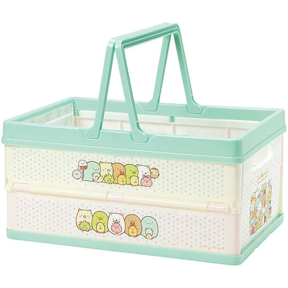 Skater Sumikko Gurashi Foldable Toy Storage Box 38x25x19.5cm Stackable Basket with Handle- Japan Figure Store - #1 Bring To You The Best Japanese Goods
