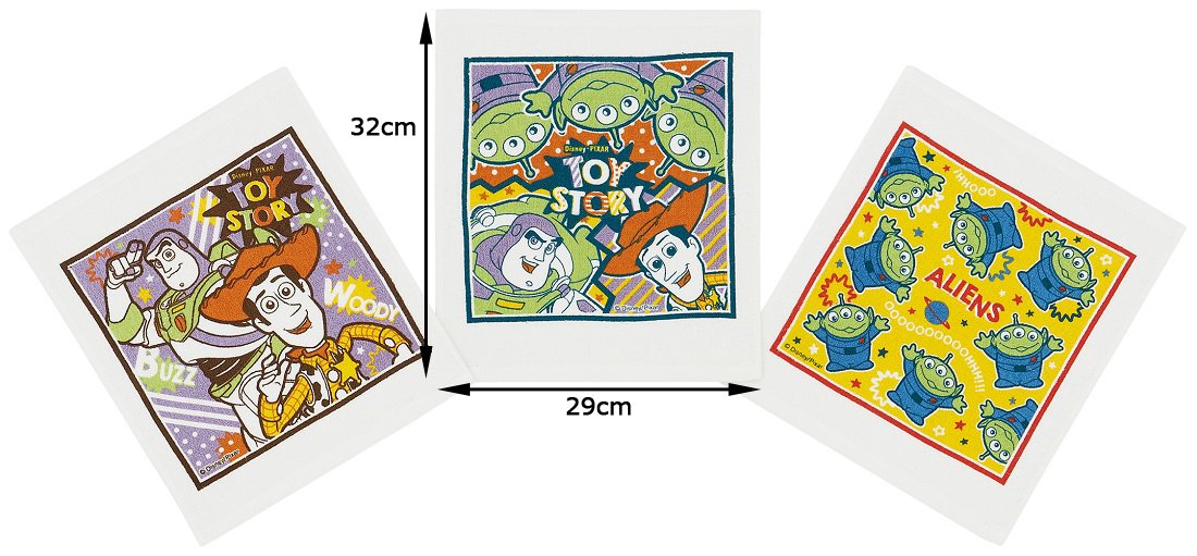 Skater Disney Toy Story Dots and Stripes Hand Towel 3-Pack- Japan Figure Store - #1 Bring To You The Best Japanese Goods