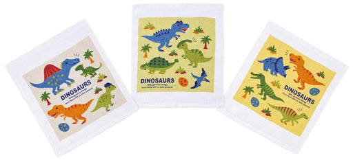 Skater Dinosaur Picture Book Hand Towel Set of 3 Oac1T-A- Japan Figure Store - #1 Bring To You The Best Japanese Goods