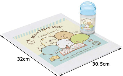 Skater Sumikko Gurashi Study Hand Towel Set with Case 32X30.5cm Made in Japan OA5- Japan Figure Store - #1 Bring To You The Best Japanese Goods