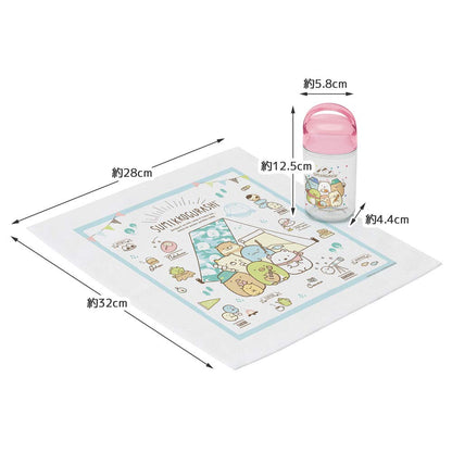 Skater Sumikko Gurashi Camping Hand Towel Set OA5-A 32x30.5cm with Case- Japan Figure Store - #1 Bring To You The Best Japanese Goods